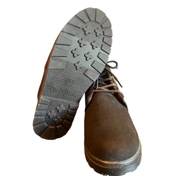 Cat & Jack Black Lace Up Boots‎ Youth Size 2 - Picture 4 of 4